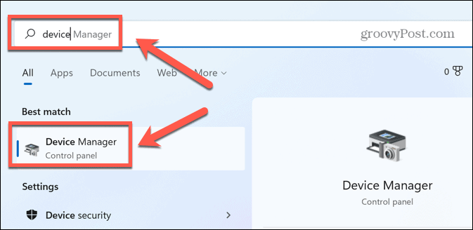 menedżer urządzeń z systemem Windows