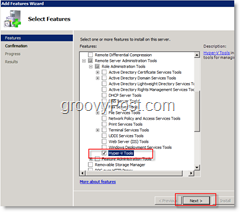 Włącz funkcję narzędzi Hyper-V w systemie Windows Server 2008