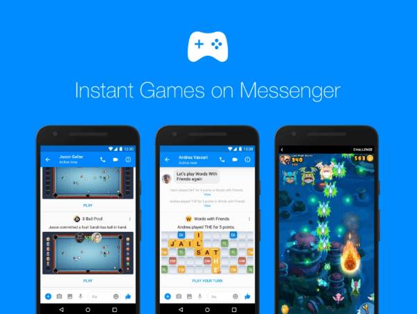 Facebook szerzej wprowadza gry błyskawiczne na Messengerze i wprowadza nowe, bogate funkcje rozgrywki, boty do gier i nagrody.