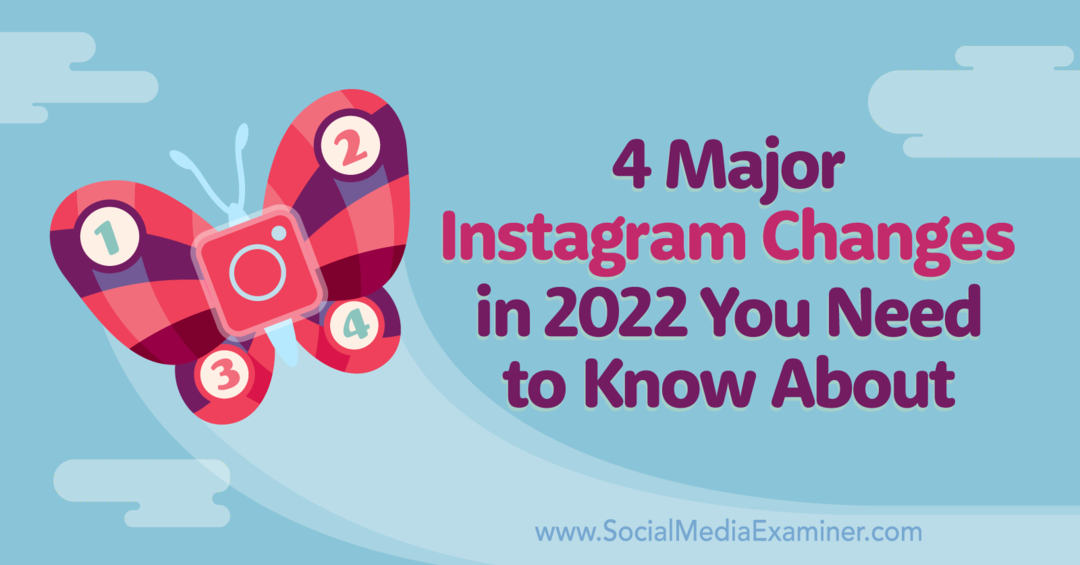 4 duże zmiany na Instagramie w 2022 r., o których musisz wiedzieć, Marly Broudie w portalu Social Media Examiner.