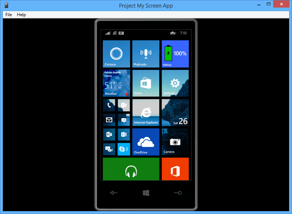Windows Phone 8.1 umożliwia wyświetlanie ekranu na komputerze