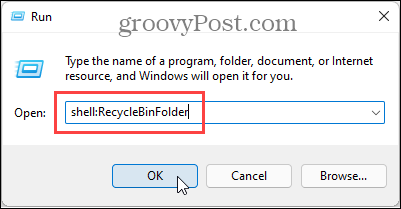 Otwórz folder Kosza w systemie Windows 11