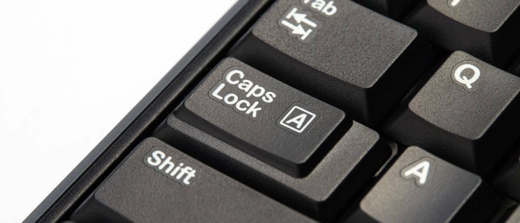 Jak używać klawisza Shift, aby wyłączyć Caps Lock