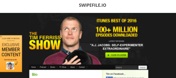 Zainspiruj się SwipeFile.io.
