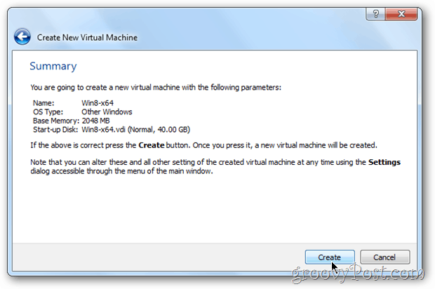 Podsumowanie VirtualBox Vm Windows 8