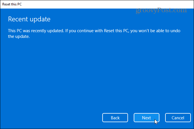 ostatnia aktualizacja Windows 11