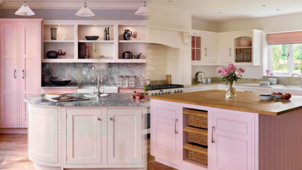 Zalecenia dotyczące nowoczesnej różowej dekoracji kuchni