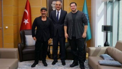 Spotkanie z ministrem kultury Ersoyem Cemem Yılmazem i Şahanem Gökbakarem