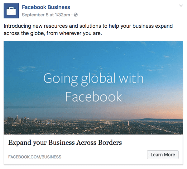 facebook dla globalnego biznesu