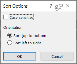 Więcej opcji sortowania w programie Excel