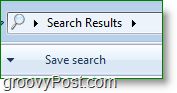 Zrzut ekranu systemu Windows 7 - Wyszukiwanie w systemie Windows