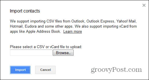 outlook.com do kontaktów Gmaila excel