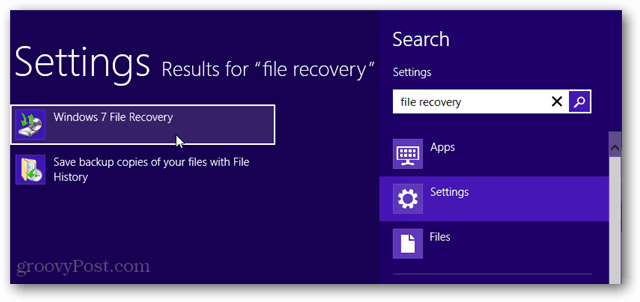 wyszukaj odzyskiwanie plików systemu Windows 7