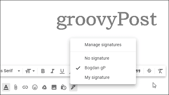 Wybierz ustawienia wielu podpisów w Gmailu