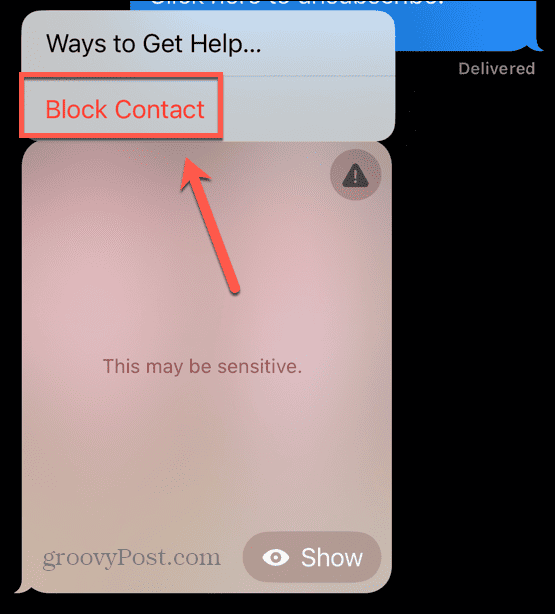 iOS blokuje kontakt