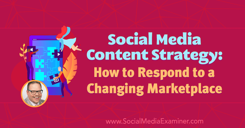 Strategia treści w mediach społecznościowych: jak reagować na zmieniający się rynek, obejmujący spostrzeżenia Jaya Baera w podcastie Social Media Marketing.