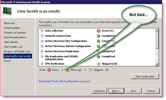 Microsoft Health Environment Scanner