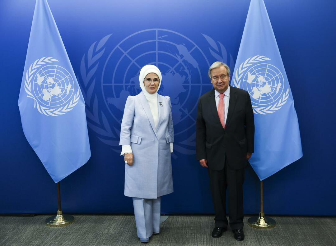 Sekretarz Generalny ONZ i Emine Erdoğan podpisali oświadczenie dobrej woli