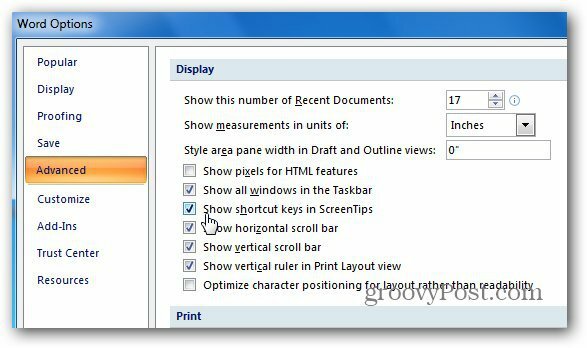 Jak wyświetlać klawisze skrótów w etykietach ekranowych w programie Microsoft Word [szybka wskazówka]