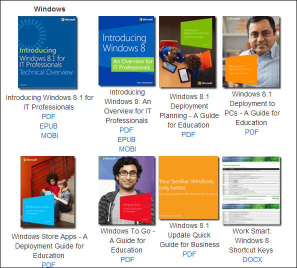 Kolekcja e-booków Microsoft