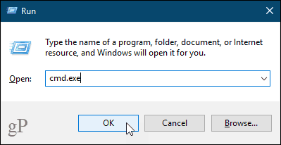 Otwórz okno wiersza polecenia w systemie Windows 10