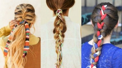 Jak robić na drutach włosy za pomocą szalika?