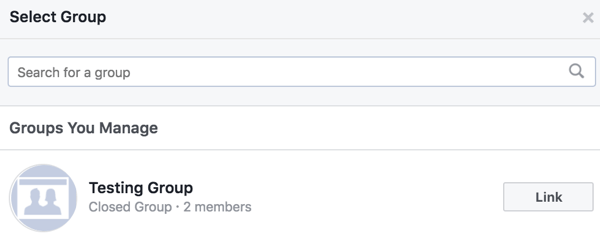 Połącz swoją grupę na Facebooku z innymi grupami.