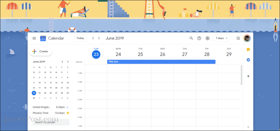 ilustracja kalendarza google