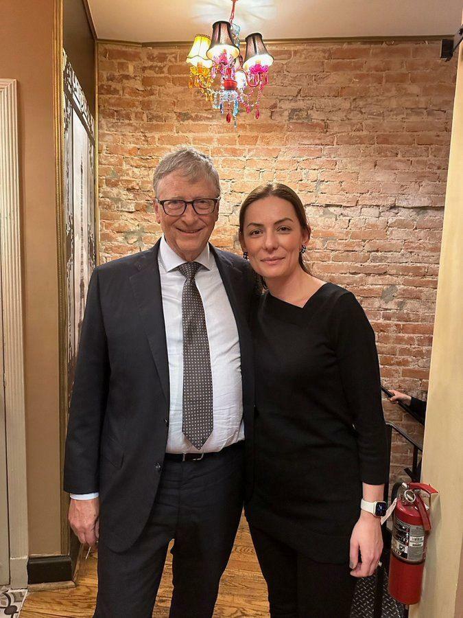 Bill Gates i Hülya Bölükbaşı