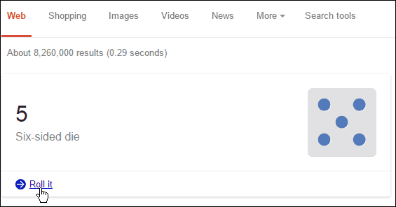 Rzuć kostką Google