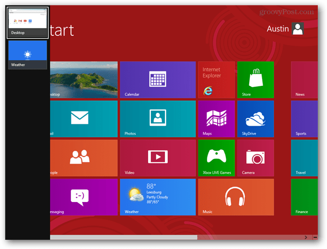 Szybko zmieniaj aplikacje Windows 8 za pomocą klawiatury