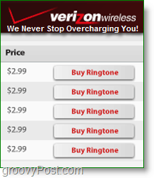 Twórz własne dzwonki - Verizon pobiera 3 USD za każdy! Nie groovy