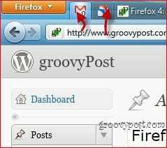 Firefox 4 przypięte zakładki aplikacji