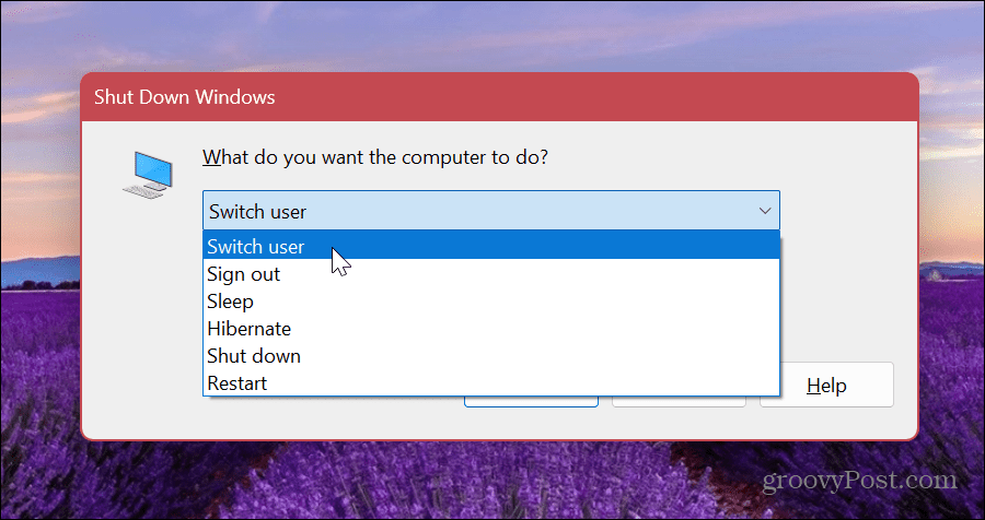 Przełącz konta użytkowników w systemie Windows