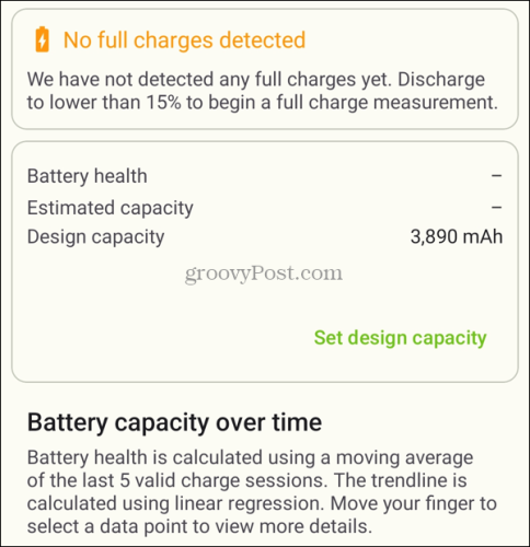 Sprawdź stan baterii w aplikacji AccuBattery na Androida