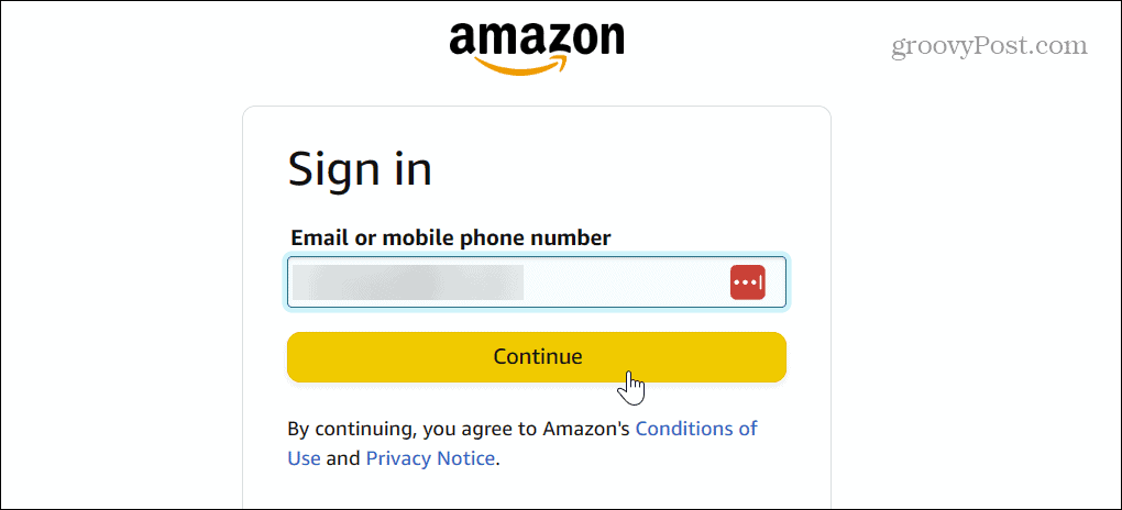 zaloguj się hasło do konta Amazon