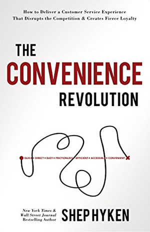 To jest zrzut ekranu okładki najnowszej książki Shepa Hykena, The Convenience Revolution.