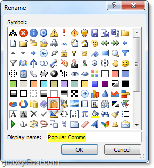 zmień nazwy wstążki i wstążki ikon w pakiecie Office 2010