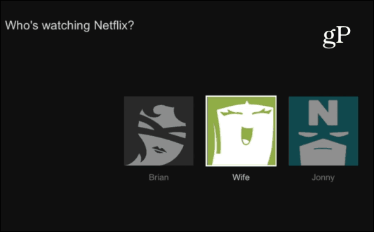Profile użytkowników Netflix