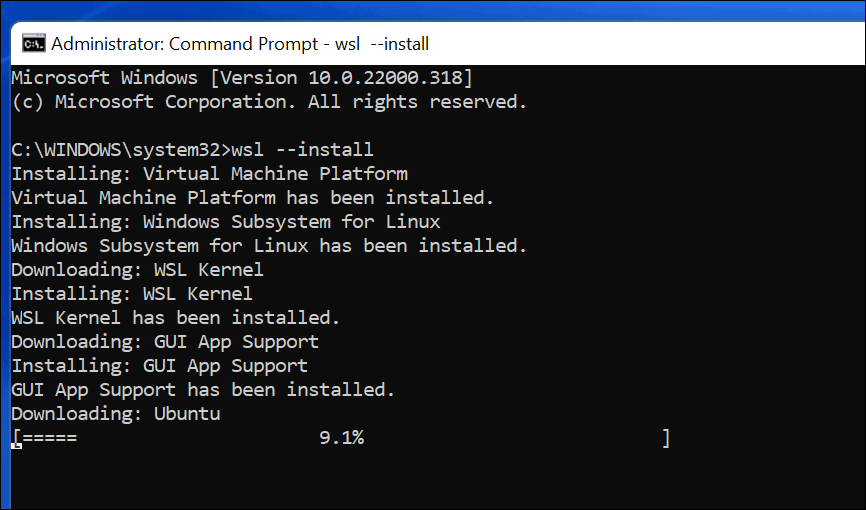 Instalacja WSL i Ubuntu