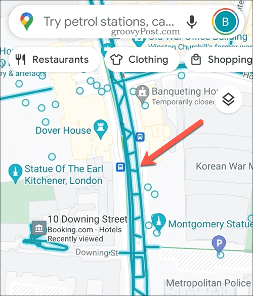 Wybierz ścieżkę widoku ulicy w Mapach Google