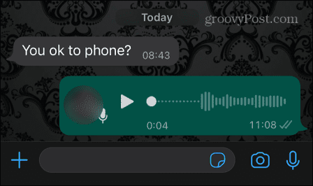 nagrywanie głosu WhatsApp