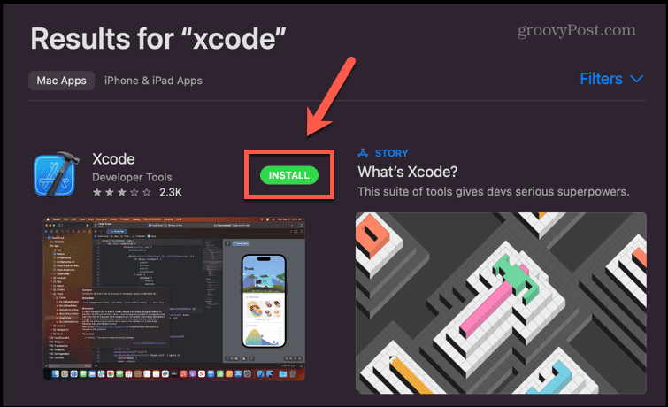 sklep z aplikacjami zainstaluj xcode