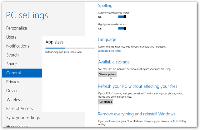 Jak duże są moje zainstalowane aplikacje Windows 8?