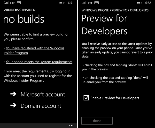 Podgląd Windows Phone 10 obsługuje 512 MB urządzeń