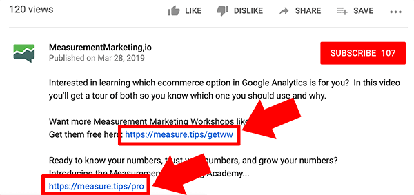 Google Analytics, jak śledzić ruch z kanału YouTube do Twojej witryny Wskazówka 1