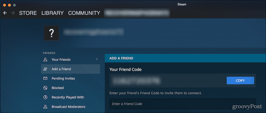 Jak znaleźć kod przyjaciela na Steam