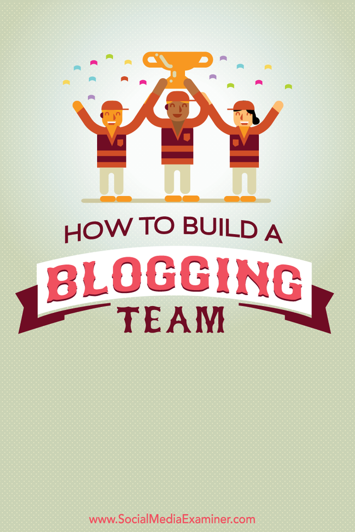jak zbudować zespół blogujący