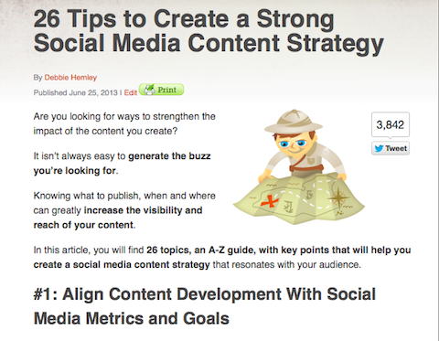 strategia treści w mediach społecznościowych