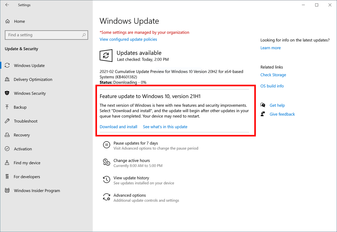 Microsoft oficjalnie ogłasza Windows 10 21H1